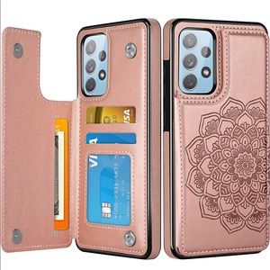 ✨NEW: Samsung Galaxy A72 Wallet Case with card holder | Rosegold phonecase